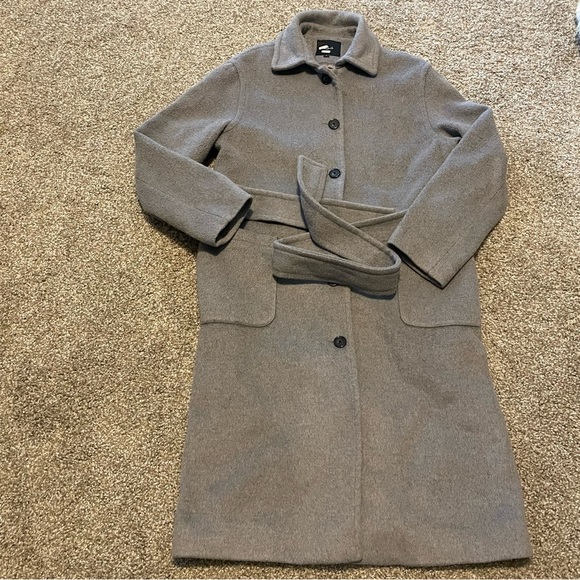 Rails Nadine wool dress coat heather gray small classic career minimalist preppy - Picture 2 of 7